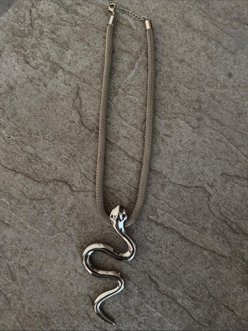 Silver Snake Pendant Necklace for Reptile Enthusiasts - , Silver